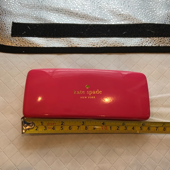 Kate Spade Women's Colorblock Pink & Orange Hard Glasses Case - Picture 12 of 13